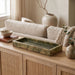 Elegant Michael Meridian Furniture marble tray with polished surface, perfect for serving or decorative use.