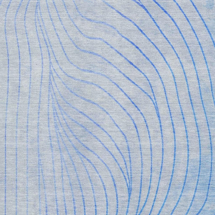 10' X 14' Abstract Washable Area Rug With UV Protection (718097) - Blue / Silver