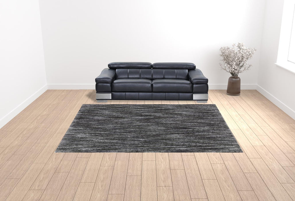 10' x 13' Shag Power Loom Stain Resistant Area Rug - Charcoal