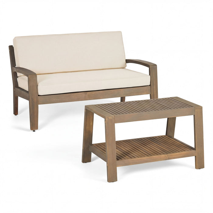 2 Piece Conversation Set, Loveseat & Coffee Table