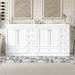 Giga shaker free standing bathroom vanity cabinet with sink, soft close drawers and doors, modern bathroom furniture