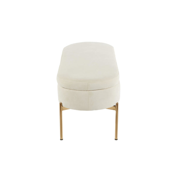 Chloe - Contemporary/Glam Storage Bench