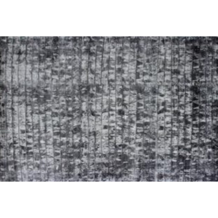 8' x 11' Striped Hand Loomed Area Rug - Silver And Charcoal