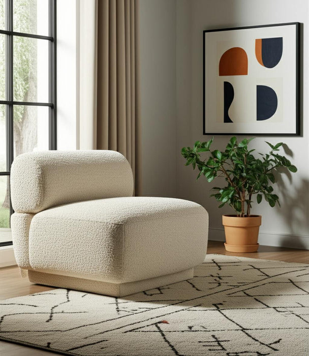 Upholstered Side Chair - Beige