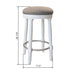 Set of two Giga 360° swivel wooden barstools with upholstered seats, counter height, perfect for kitchen or bar area.