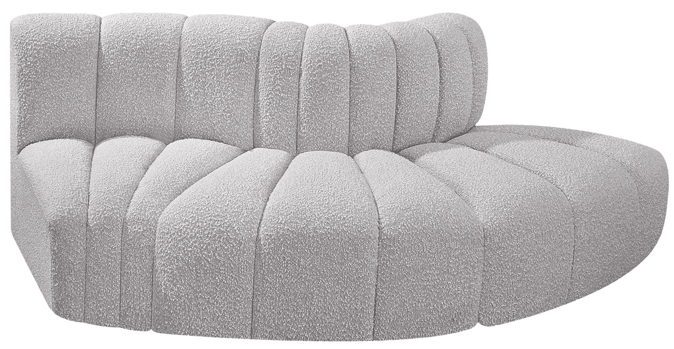 Arc - Boucle Fabric 3 Piece Modular Sofa