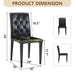 Set of Giga dining chairs with ergonomic buckle backrests for comfortable family dining rooms, featuring stylish modern design.