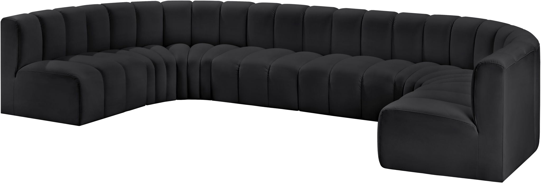 Arc - Faux Leather Modular U-Shaped Sectional