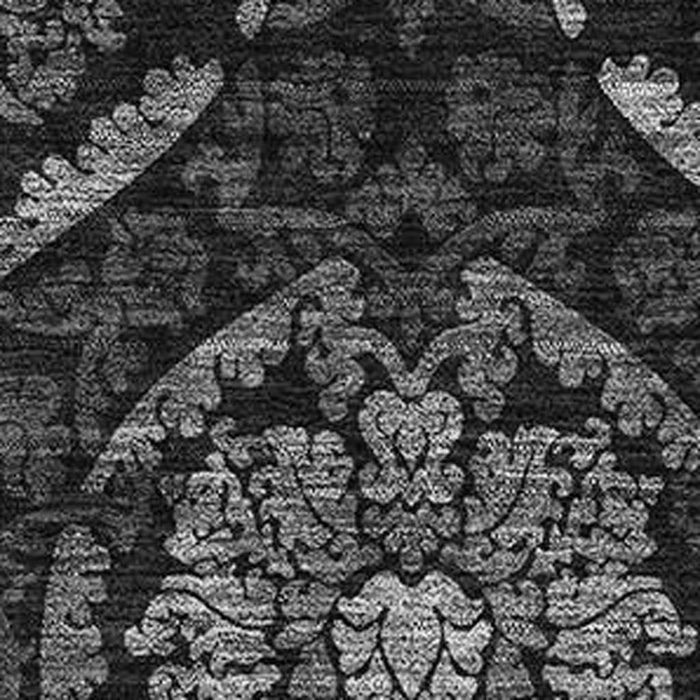 10' X 14' Medallion Washable Area Rug Polyester With UV Protection - Gray And Silver