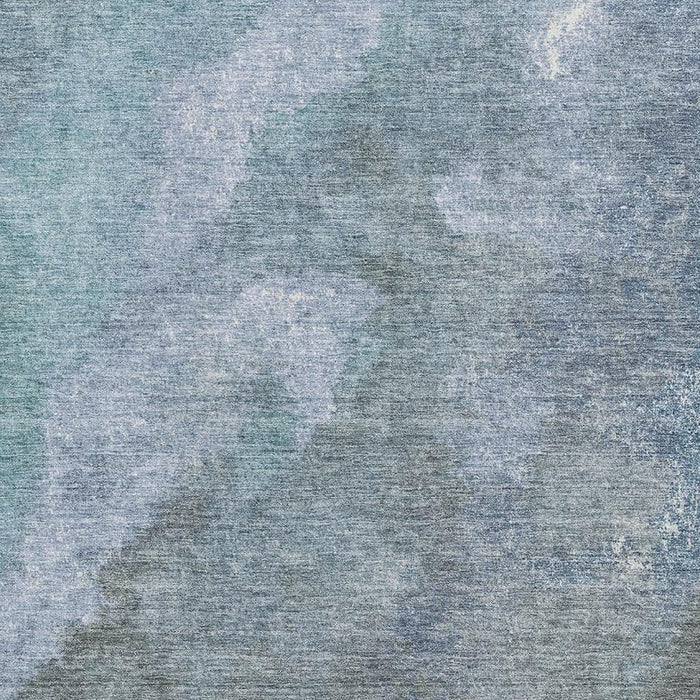 10' X 14' Abstract Washable Area Rug With UV Protection (710058) - Blue / Gray