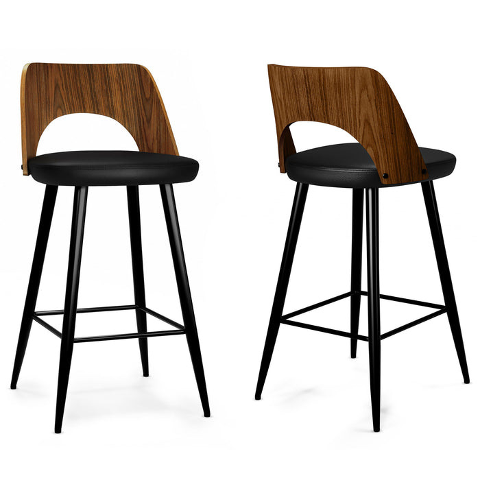 25" Backless Counter Height Bar Chair - Black