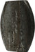 Sadie travertine vase by Meridian Furniture, ceramic vase with a smooth, modern design and neutral stone-like finish.