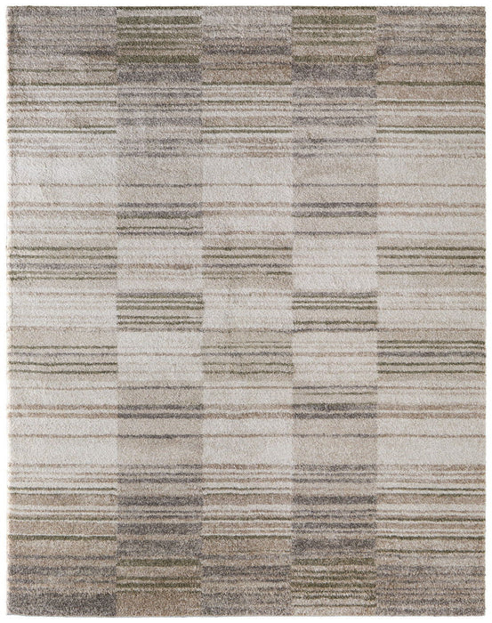 10' X 13' Geometric Area Rug (722280) - Blue / Ivory