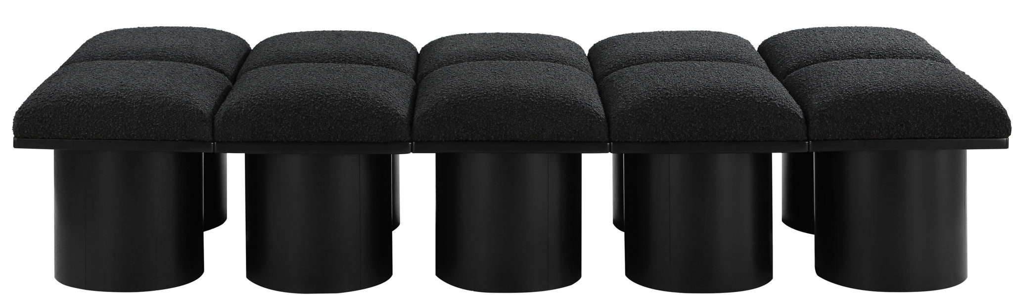 Pavilion - 10 Piece Modular Bench With Black Base