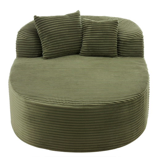 Giga modern chaise lounge sofa with supportive pillows, stylish boneless couch perfect for relaxing in contemporary living spaces.