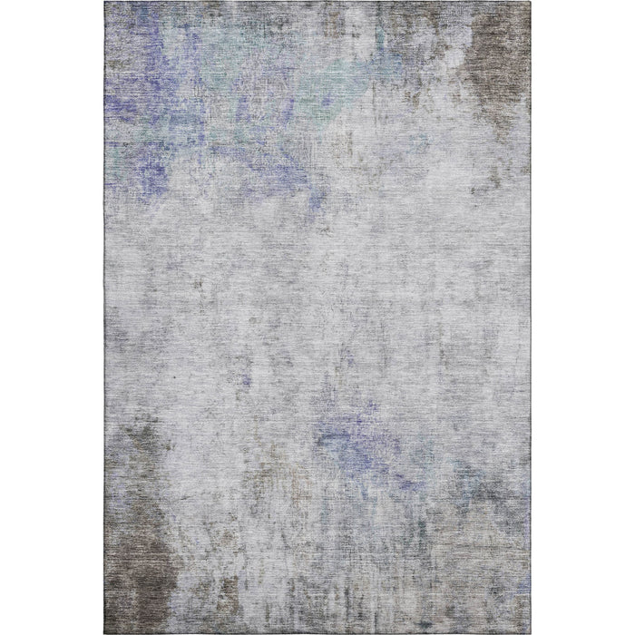 10' X 14' Abstract Washable Area Rug With UV Protection (692118) - Brown / Gray / Purple