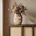 Sadie genuine marble vase by Meridian Furniture, featuring a sleek, cylindrical design with natural marble veining.