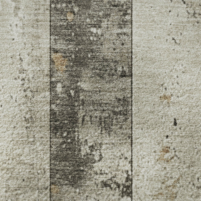 10' X 14' Striped Washable Area Rug With UV Protection (706295) - Beige / Gray