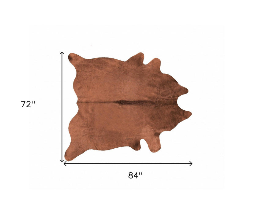 72" x 84" Cowhide Rug - Brown