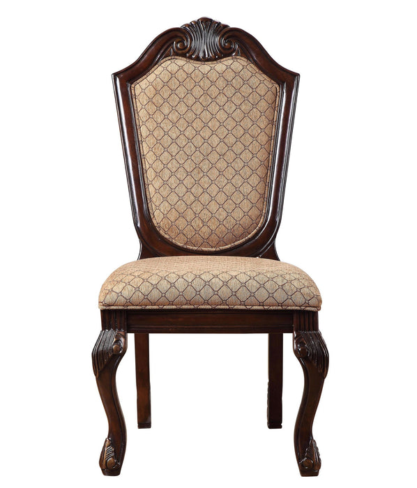 Upholstered Fabric Dining Side Chairs (Set of 2) - Tan