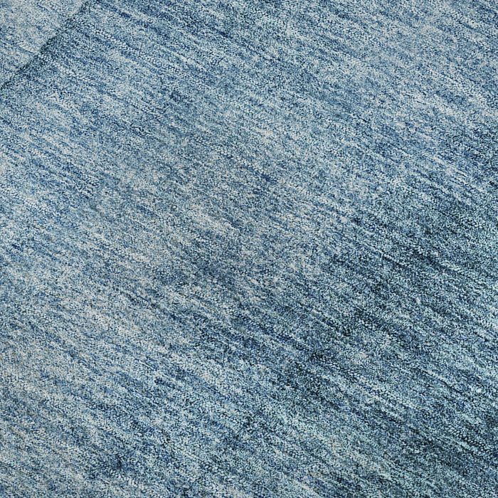 9' X 12' Ombre Washable Area Rug With UV Protection (652718) - Blue / Ivory