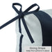 Giga 2-piece high back patio chair cushion set with tufted seat and back cushions for Adirondack and rocking chairs.