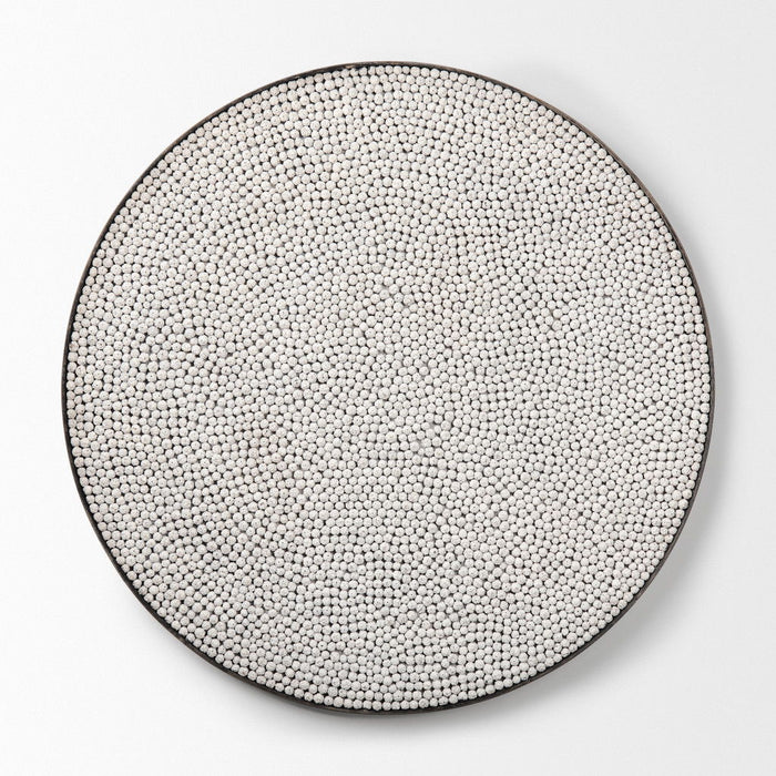 Sphere Decorative Wall Sculpture - Gray