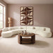 Meridian Furniture Avra 189-inch velvet performance fabric sectional sofa with plush upholstery and modern design.
