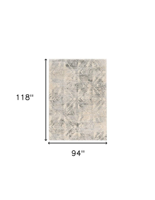 7' x 9' Polypropylene Area Rug - Ivory Or Gray
