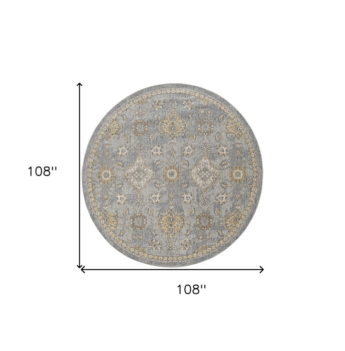 108" x 108" Wool Rug - Sage Green