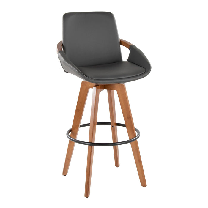 Cosmo - Fixed-Height Barstool - Walnut Bamboo Base