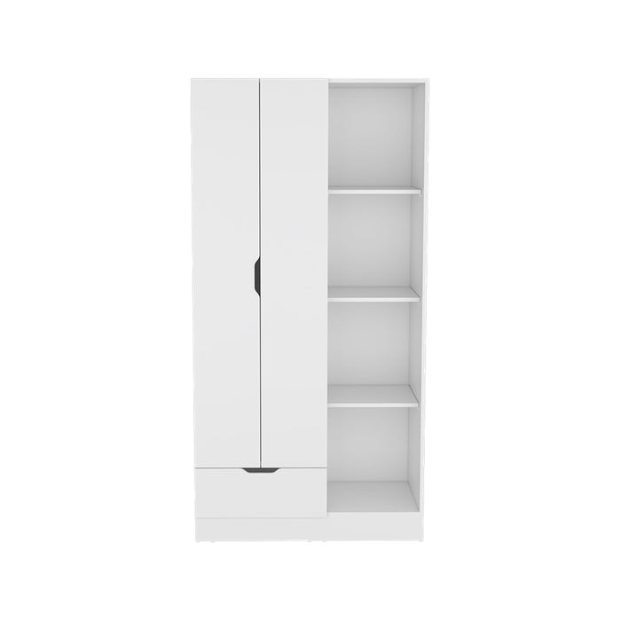 Wood Corner Accent Chest (731817) - White