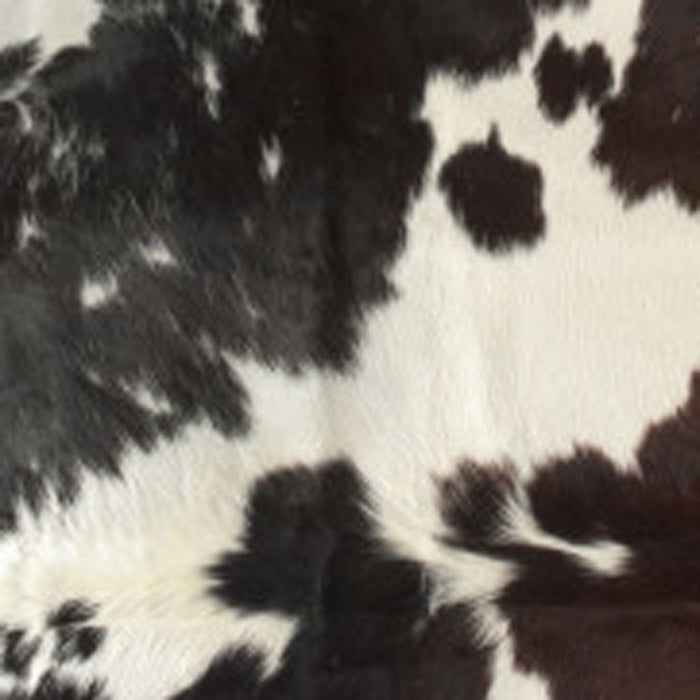 6' x 7' Cowhide Hand Knotted Area Rug - Brown Black And White