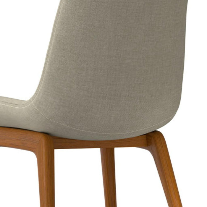 Solid Wood Dining Parsons Chairs (Set of 2) - Natural / Walnut