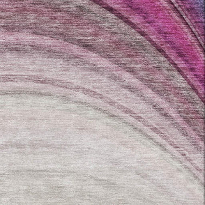 8' X 10' Ombre Washable Area Rug With UV Protection (650294) - Beige / Purple / Blue