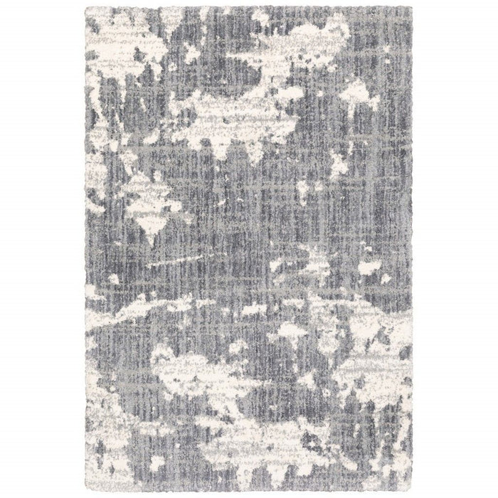9' x 12' Gray Matter Area Rug - Gray And Ivory