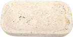 Meridian Furniture Joel travertine tray with natural stone finish, ideal for serving or decorative display.