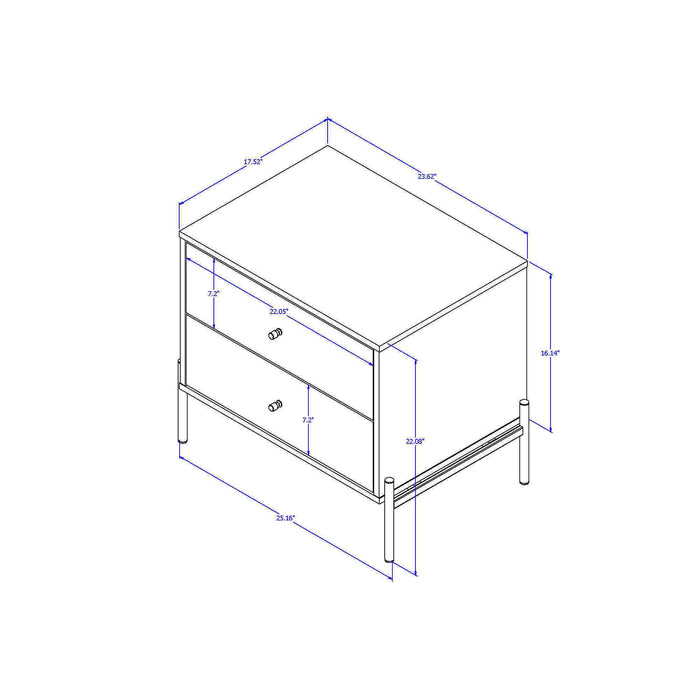 Jasper - Nightstand - Off White