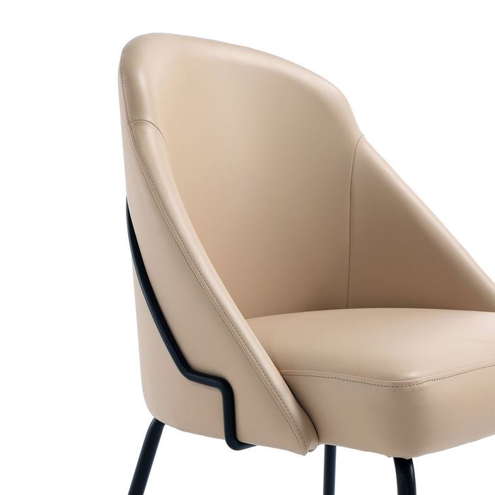 Manhattan Gracie - Dining Chair With Black Legs