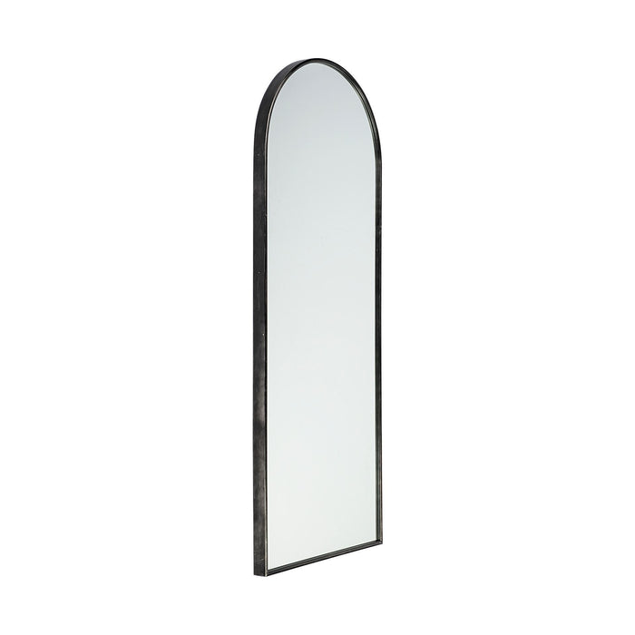 Arch Full Length Hanging Metal Mirror - Black