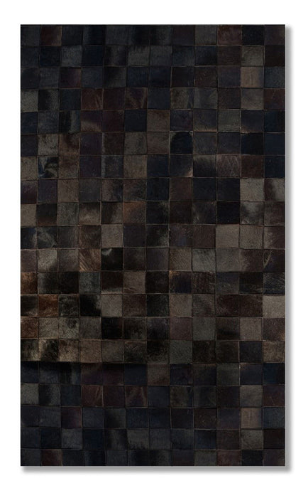 8' X 10' Cowhide Patchwork Area Rug (544475) - Chocolate