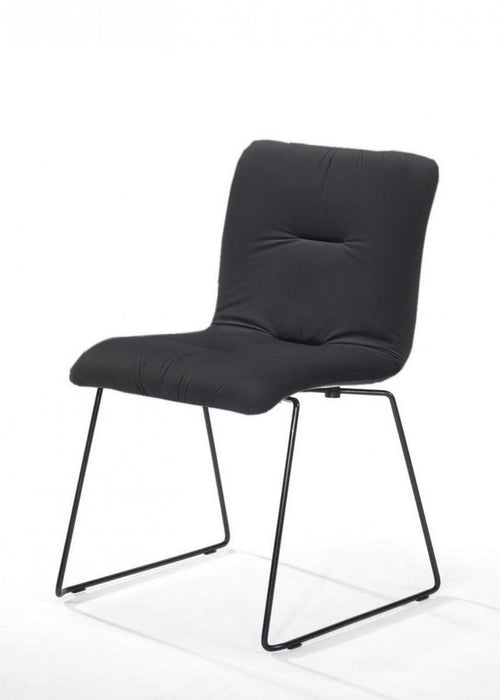 Modern Upholstered Fabric Dining Side Chairs (Set of 2) - Gray