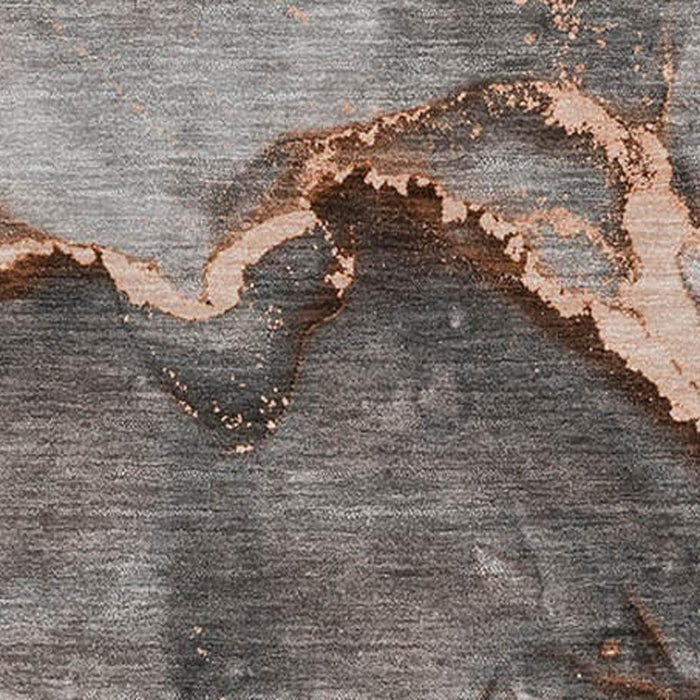 10' X 14' Abstract Washable Area Rug With UV Protection (647452) - Peach / Gray