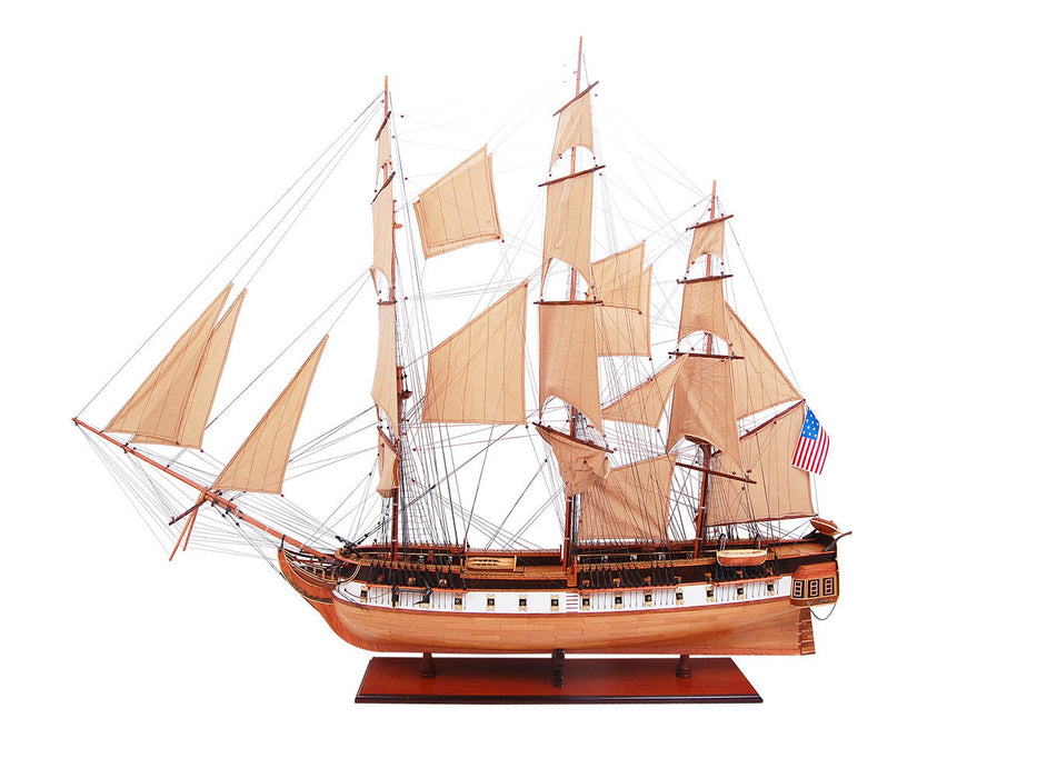 Hand Painted Model Boat (624638) - Light Brown / Beige