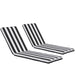 Giga outdoor lounge chair cushion replacement with back and seat cushions, designed for patio furniture and chaise lounge comfort.