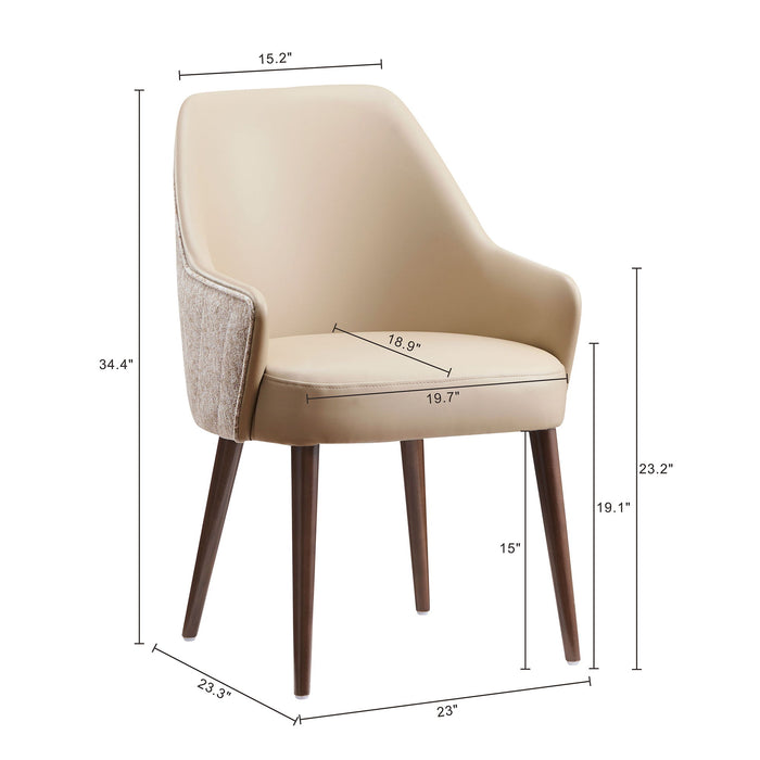 Manhattan Solace - Wood Upholstered Dining Armchair
