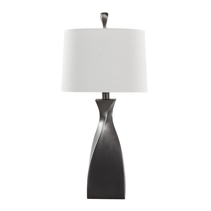Curvo - 30" Polyresin Table Lamp (Set of 2) - Dark Gray