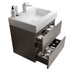 Giga Alice bathroom vanity with large storage, wall-mounted design, one-piece sink basin, modern style, without drain or faucet.