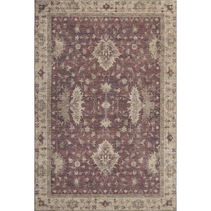 10' X 14' Oriental Washable Area Rug With UV Protection (699710) - Burgundy / Beige