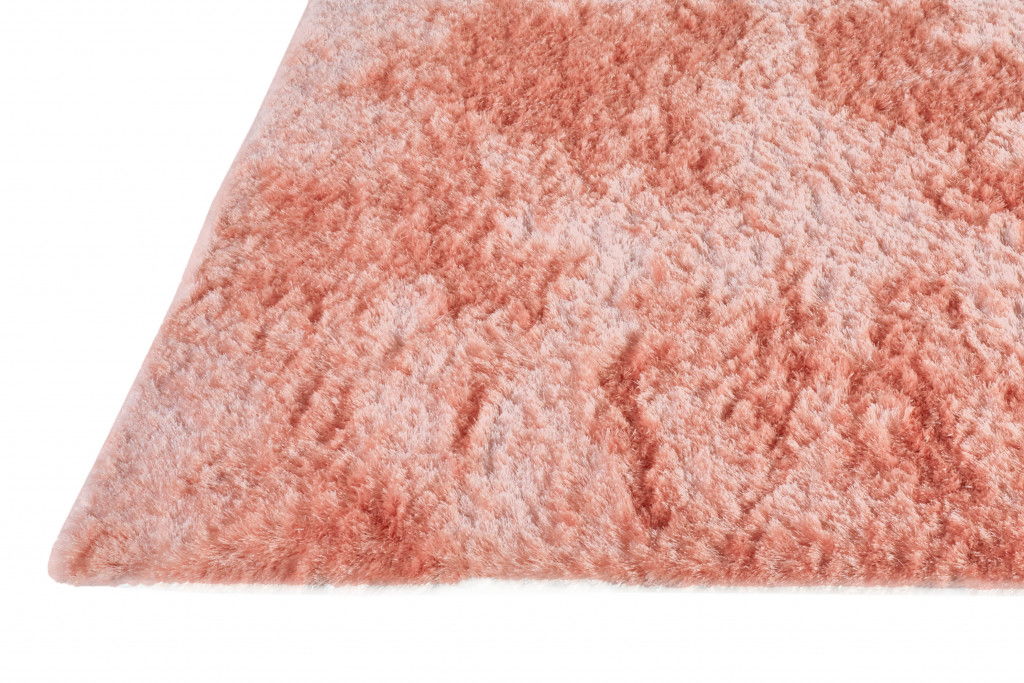 10' Round Shag Tufted Handmade Area Rug - Pink